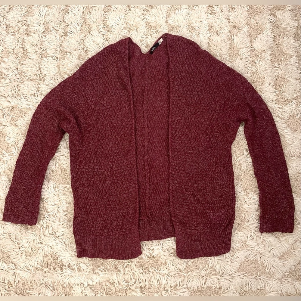 NEW Urban Outfitters BDG Cardigan Size XS Burgundy Knit Sweater